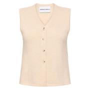 Emerson Renaldi Sleeveless Tops Beige, Dam