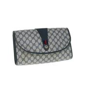 Gucci Vintage Pre-owned Canvas gucci-vskor Blue, Dam