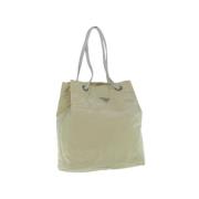 Prada Vintage Pre-owned Nylon prada-vskor Beige, Dam