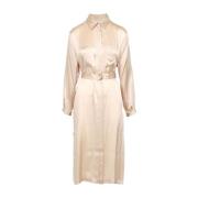 Semicouture Shirt Dresses Beige, Dam