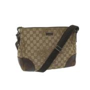 Gucci Vintage Pre-owned Canvas gucci-vskor Beige, Dam