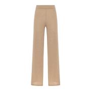 Akep Wide Trousers Beige, Dam