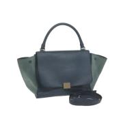 Celine Vintage Pre-owned Mocka handvskor Blue, Dam