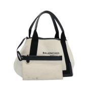 Balenciaga Vintage Pre-owned Canvas balenciaga-vskor Beige, Dam