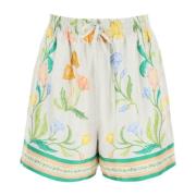 Casablanca Blommig silkes shorts Multicolor, Dam