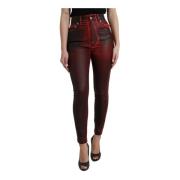 Dolce & Gabbana Skinny Jeans Red, Dam