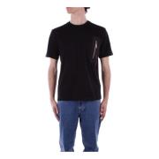 Costume National Svart Logo Front T-shirt Black, Herr