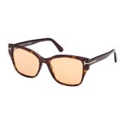 Tom Ford Elsa Solglasögon Brun Gradient Linser Brown, Dam