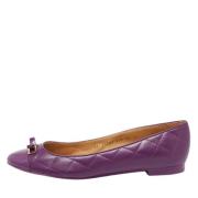 Salvatore Ferragamo Pre-owned Pre-owned Laeder lgskor Purple, Dam