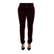 Dolce & Gabbana Slim-fit Trousers Red, Dam