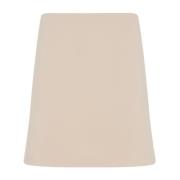 Theory A-Linje Minikjol i Nude Khaki Beige, Dam