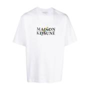 Maison Kitsuné T-Shirts White, Herr