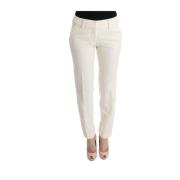 Ermanno Scervino Slim-fit Trousers White, Dam