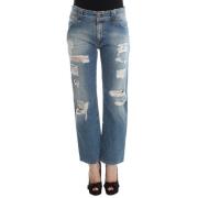 John Galliano Straight Jeans Blue, Dam