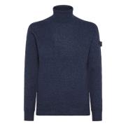 Peuterey Turtlenecks Blue, Herr