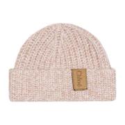 Chloé Chunky Beanie Mössa Beige, Dam