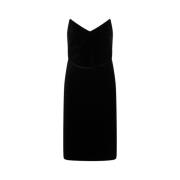 Loewe Bustier Midi Klänning Black, Dam