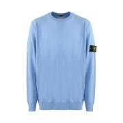 Stone Island Round-neck Knitwear Blue, Herr