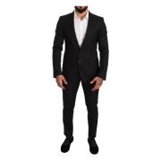 Dolce & Gabbana Single Breasted Suits Black, Herr