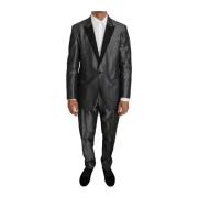 Dolce & Gabbana Single Breasted Suits Gray, Herr