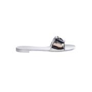 Giuseppe Zanotti Silver Logo Boll Sneakers Gray, Dam