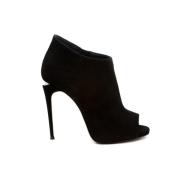 Giuseppe Zanotti Svart Mocka Ankel Boot Black, Dam