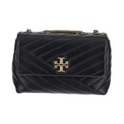 Tory Burch Quiltad Chevron Axelväska Black, Dam