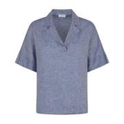 Peserico Polo Shirts Blue, Dam