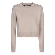 Lanvin Round-neck Knitwear Beige, Dam