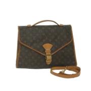 Louis Vuitton Vintage Pre-owned Canvas handvskor Brown, Dam