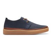 Clarks Laced Shoes Blue, Herr