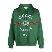Gucci Mysig Hoodie Sweatshirt Green, Herr