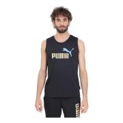 Puma Sleeveless Tops Black, Herr