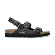 Mephisto Flat Sandals Black, Dam