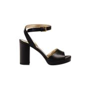 Ines De La Fressange Paris Svart platåsandal Black, Dam