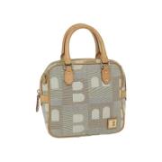 Bally Pre-owned Pre-owned Canvas handvskor Beige, Dam