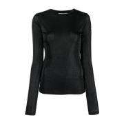 Msgm Svart Blus Black, Dam