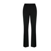 P.a.r.o.s.h. Wide Trousers Black, Dam