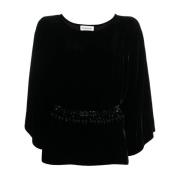 P.a.r.o.s.h. Svart Blus 013 Black, Dam