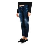 Dsquared2 Cropped Jeans Blue, Dam