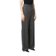 Emporio Armani Wide Trousers Gray, Dam