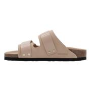 Birkenstock Sliders Beige, Dam