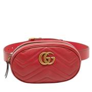 Gucci Vintage Pre-owned Laeder gucci-vskor Red, Dam