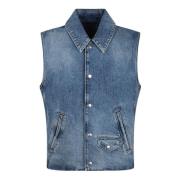 Givenchy Vests Blue, Herr