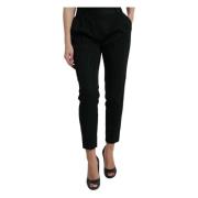 Dolce & Gabbana Cropped Trousers Black, Dam