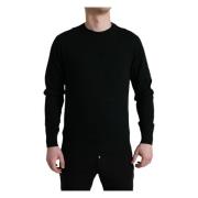 Dolce & Gabbana Round-neck Knitwear Black, Herr