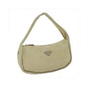 Prada Vintage Pre-owned Nylon prada-vskor Beige, Dam