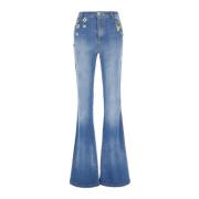 Ermanno Scervino Klassiska Denim Jeans för Vardagsbruk Blue, Dam