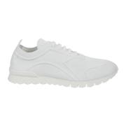 Kiton Vita Sneakers med Tygtextur White, Herr