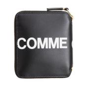 Comme des Garçons Läder dragkedja plånbok Black, Herr